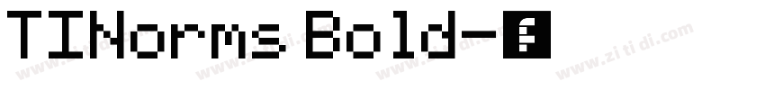 TINorms Bold字体转换
